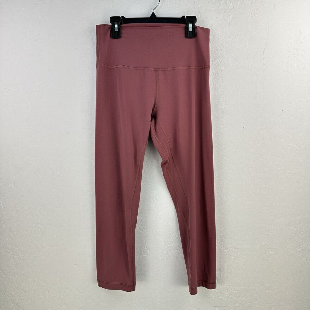 Lululemon Align Crop Leggings Womens 8 Pink Activewear Gym Yoga 21" Inseam